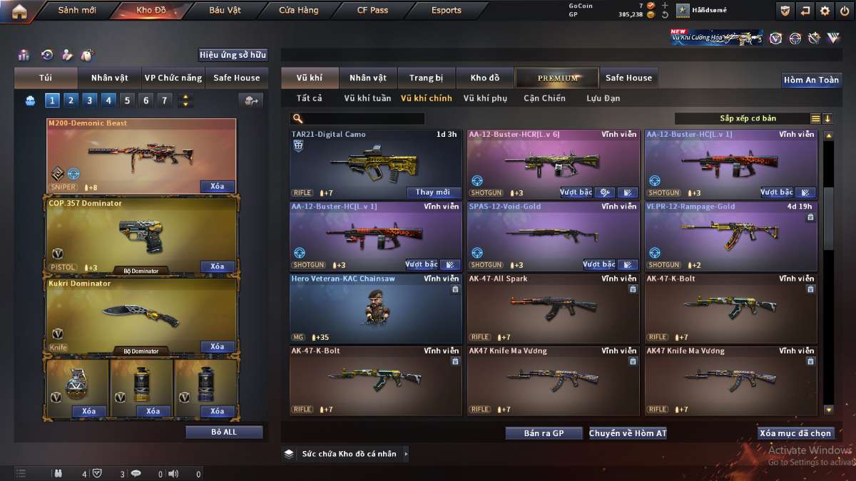 shop acc cf uy tin gia re